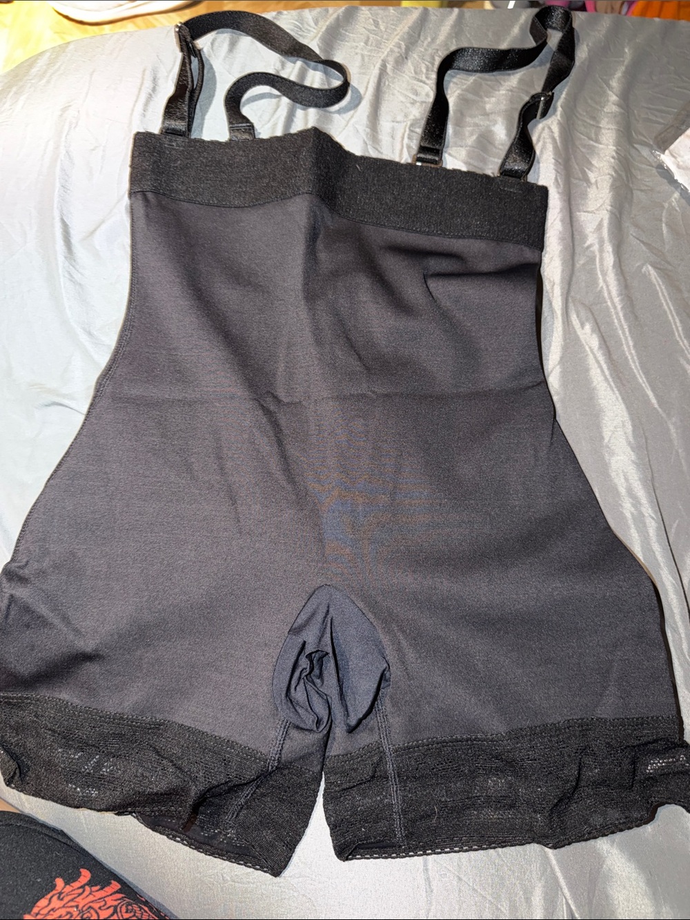 Women’s  Black High-Waist Shaping Boxer Briefs with Adjustable Straps